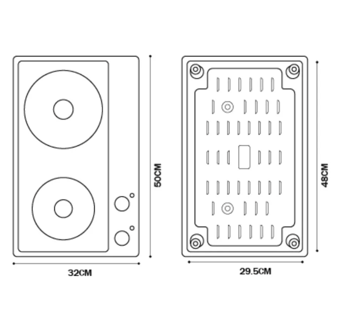 Anafe Inducción 2 zonas 2