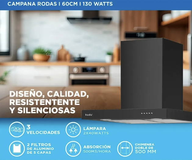 Campana Rodas 60 Negro 5