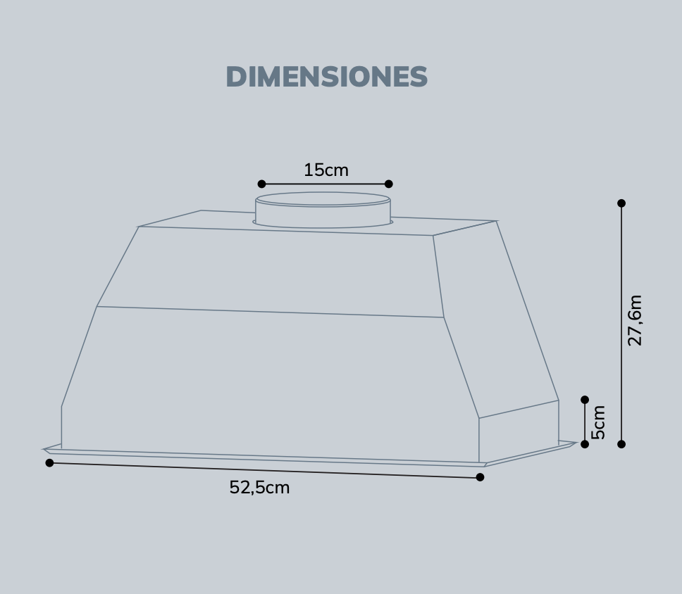 Campana Empotrable Milos 2