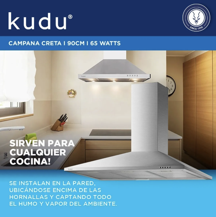 Campana Creta 90 Cromo 4